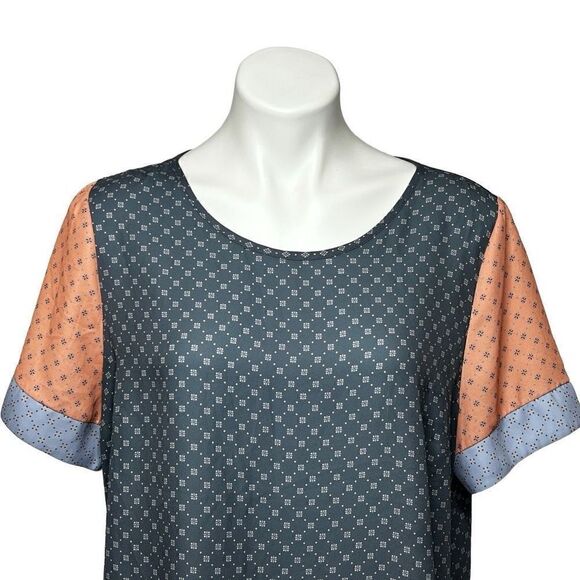 ModCloth mixed fresh daily short sleeve top size XL - Picture 3 of 13